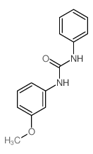 Urea,N-(3-methoxyphenyl)-N'-phenyl- Structure