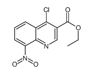 ethyl 4-chloro-8-nitroquinoline-3-carboxylate Structure