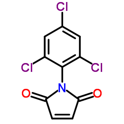 N-(2,4,6-三氯苯基)马来酰亚胺结构式