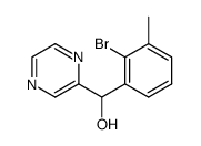 (2-bromo-3-methylphenyl)(pyrazin-2-yl)methanol结构式