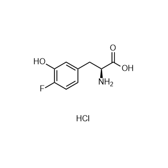 (S)-2-Amino-3-(4-fluoro-3-hydroxyphenyl)propanoic acid hydrochloride Structure