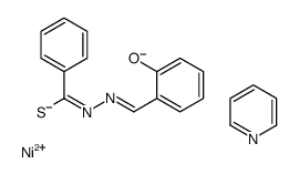 nickel(2+),(NE,Z)-N-[(2-oxidophenyl)methylidene]benzenecarbohydrazonothioate,pyridine Structure