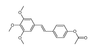 (E)-1-(4-acetoxyphenyl)-2-(2,3,4-trimethoxyphenyl)ethene Structure