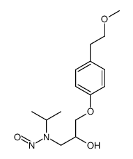 N-[2-hydroxy-3-[4-(2-methoxyethyl)phenoxy]propyl]-N-propan-2-ylnitrous amide结构式