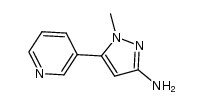 1-methyl-5-(pyridin-3-yl)-1H-pyrazol-3-amine Structure