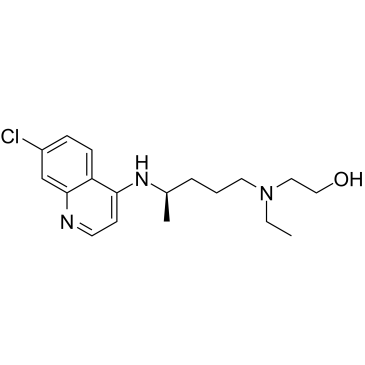 (R)-Hydroxychloroquine结构式