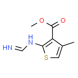 3-Thiophenecarboxylicacid,2-[(iminomethyl)amino]-4-methyl-,methylester Structure
