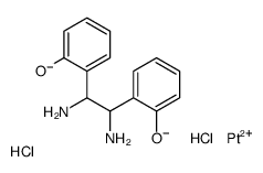 dichloro(1,2-bis(2-hydroxyphenyl)ethylenediamine)platinum II structure