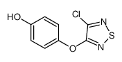4-[(4-chloro-1,2,5-thiadiazol-3-yl)oxy]phenol结构式