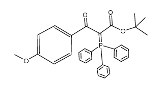 tert-butyl 3-(4-methoxyphenyl)-3-oxo-2-(triphenylphosphoranylidene)propanoate结构式