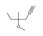 1-isocyano-2-methoxy-2-methylbutane结构式
