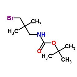 tert-Butyl (3-bromo-2,2-dimethylpropyl)carbamate结构式