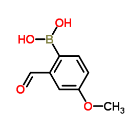 2-甲酰基-4-甲氧基苯硼酸结构式