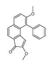 2,8-dimethoxy-9-phenylcyclopenta[a]naphthalen-3-one结构式