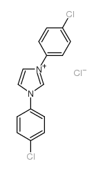 1,3-双(4-氯苯基)咪唑氯化物结构式