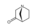 (1R,4S)-1-azabicyclo[2.2.1]heptan-3-one结构式