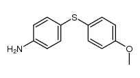 4-[(4-methoxyphenyl)thio]benzenamine结构式