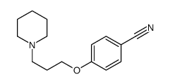 4-(3-piperidin-1-ylpropoxy)benzonitrile结构式