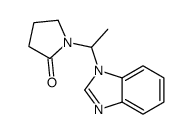 1-(2-Oxopyrrolidin-1-yl)-1-(benzimidazol-1-yl)ethane structure