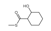 S-methyl 2-hydroxycyclohexanecarbothioate结构式