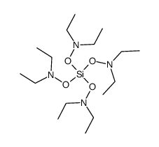 Tetrakis-(N,N-diaethylaminooxy)-silan Structure