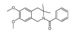 (6,7-dimethoxy-3,3-dimethyl-1,4-dihydroisoquinolin-2-yl)-phenylmethanone结构式