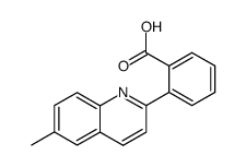 2-(6-methylquinolin-2-yl)benzoic acid Structure
