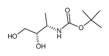 Carbamic acid, [(1S,2S)-2,3-dihydroxy-1-methylpropyl]-, 1,1-dimethylethyl Structure