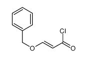 3-phenylmethoxyprop-2-enoyl chloride结构式
