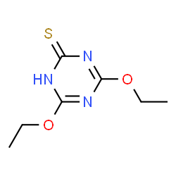 1,3,5-Triazine-2(1H)-thione,4,6-diethoxy-(9CI) Structure