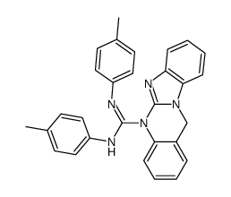 N,N'-di-p-tolylbenzo[4,5]imidazo[2,1-b]quinazoline-5(12H)-carboximidamide Structure