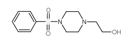 2-(4-(苯基磺酰基)哌嗪-1-基)乙醇结构式