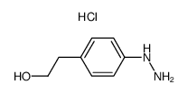 2-(4-hydrazinophenyl)ethanol hydrochloride结构式