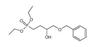 ((R)-4-benzyloxy-3-hydroxybutyl)phosphonic acid diethyl ester结构式