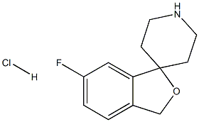 6-Fluoro-3H-spiro[2-benzofuran-1,4'-piperidine] hydrochloride结构式