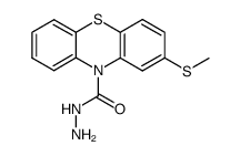 2-methylsulfanyl-phenothiazine-10-carboxylic acid hydrazide结构式