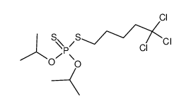 O,O'-Diisopropyl-S-<ω-trichlor-pentyl>-dithiophosphat结构式