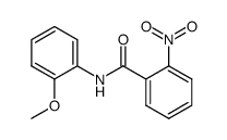N-(2-methoxyphenyl)-2-nitrobenzamide结构式