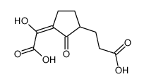 3-[3-[carboxy(hydroxy)methylidene]-2-oxocyclopentyl]propanoic acid结构式