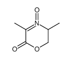 2H-1,4-Oxazin-2-one,5,6-dihydro-3,5-dimethyl-,4-oxide(9CI) structure