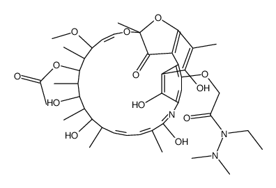 Rifamycin B dimethylethylhydrazide Structure