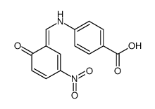 4-[(3-nitro-6-oxocyclohexa-2,4-dien-1-ylidene)methylamino]benzoic acid结构式