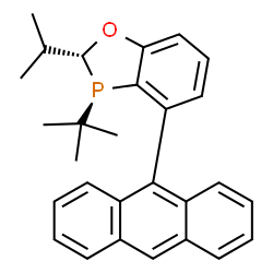 (2R,3R)-4-(蒽-9-基)-3-(叔丁基)-2-异丙基-2,3-二氢苯并[d] [1,3]氧杂磷杂环戊烯结构式