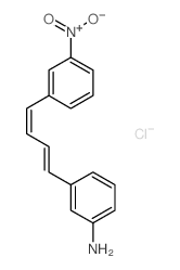 Benzenamine,3-[4-(3-nitrophenyl)-1,3-butadien-1-yl]-, hydrochloride (1:1) structure