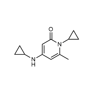 1-环丙基-4-(环丙基氨基)-6-甲基吡啶-2(1H)-酮结构式