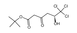 (S)-6,6,6-Trichloro-5-hydroxy-3-oxo-hexanoic acid tert-butyl ester结构式