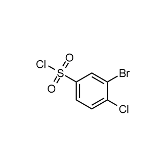 3-Bromo-4-chlorobenzene-1-sulfonyl chloride Structure