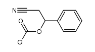 2-cyano-1-phenylethyl carbonochloridate Structure