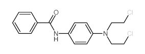 N-[4-[bis(2-chloroethyl)amino]phenyl]benzamide Structure