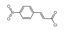 (E)-4-nitrophenyl-2-propenoyl chloride结构式